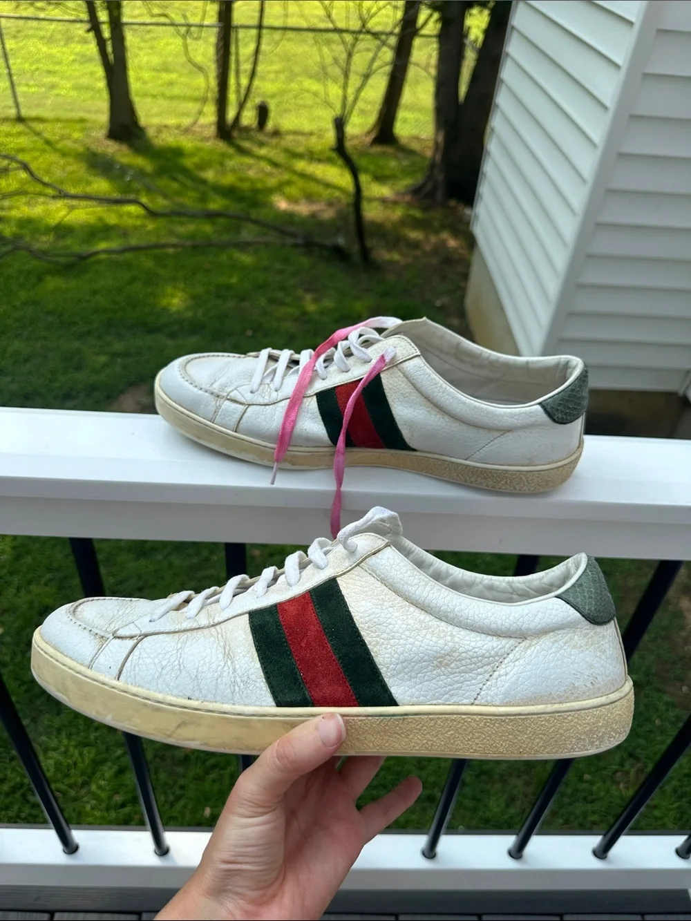 Gucci Men's Gucci Ace Leather Sneakers